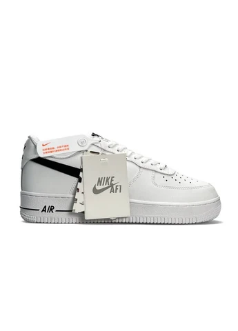 Белые демисезонные кроссовки мужские nike No Brand Air Force 1 Low White Black