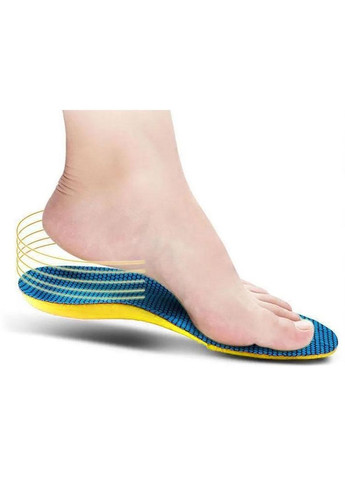 Стельки амортизирующие с жестким основанием желто-синие размер 44 (NR0192_3) No Brand (370718977)