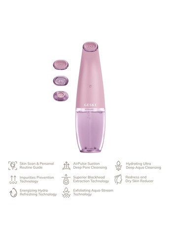 Очищуючий засіб для обличчя Aqua-Stream Face Cleanser 8в1 pink GESKE (341526208)