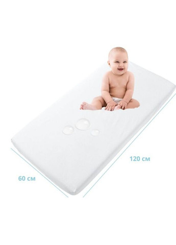 Набір дитячих водонепроникних наматрацників 60х120х15 см з бортами по периметру. PAPAELLA (373006785)