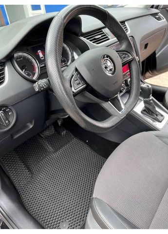 Автоковрики EVA в Octavia 2013 – 2017, Коврики ЭВА для вреда октавиа а7, комплект модельных ковриков Skoda A7 (360845950)