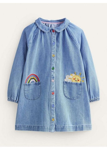Блакитна джинсове платта для дівчинки No Brand (361251458)