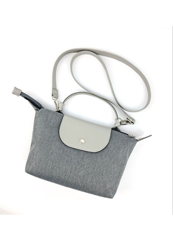 Сумка жіноча сіра середня крос-боді легка на кожен день No Brand (322069211)