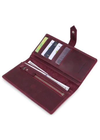 Шкіряне жіноче матове портмоне 11561 Grande Pelle (331913450)