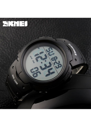 Часы 1068 All Black мужские спортивные водонепроницаемые с будильником и секундомером ProDobro (367265529)