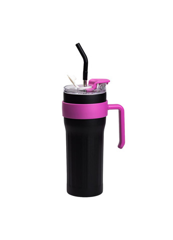 Термочашка Big Mac 1,2 л с трубочкой черная HP-14-24B Yiwu (370707852)