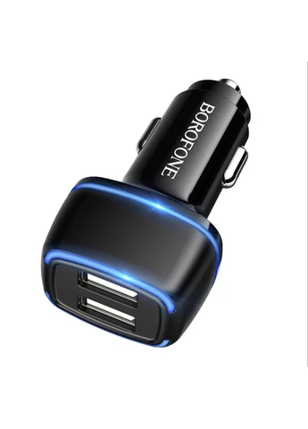 Автомобільний зарядний пристрій BZ14 Max dual port (Lightning) Borofone (376268591)