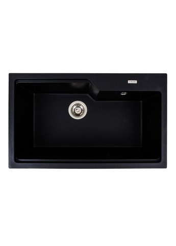 Гранитная мойка для кухни NIKA 7545 матовая Черный металлик Valeso (358059943)