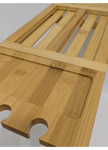 Полка для ванны раздвижная бамбуковая No Brand (362217113)