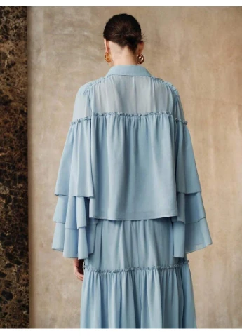 Голубая блуза SHEIN