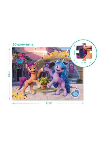 Детские Пазлы 2в1 My Little Pony "Подружки и радуга" DoDo 200134 30 элементов DoDo Toys (301834554)