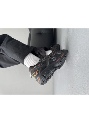 Черные демисезонные кроссовки мужские и женские asics gel-kahana 8 gore-tex black rose gold | асикс гель-кахана 8 черные No Brand