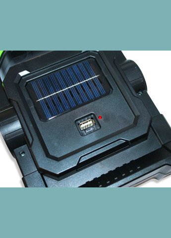 Фонарик HC-7078-D светодиодный ручной переносной строительный с аккумулятором на солнечной батарее PowerBank USB/19см/14см FROM FACTORY FON7078D (339104228)