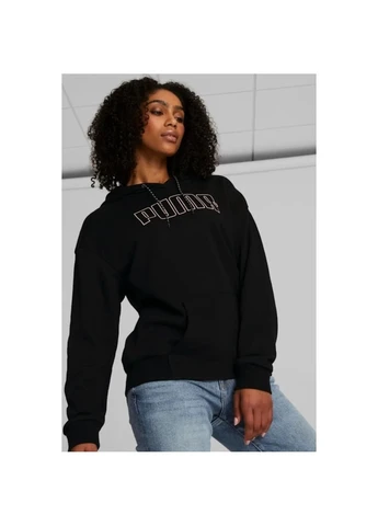 Худі жіноче чорне 671167-01 Puma REBEL TERRY (397840220)