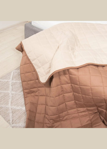 Покривало Дует стеганное двостороннє Капучіно 210*220 Viluta (305875526)
