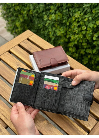 Чоловічий шкіряний гаманець люкс, чоловіче портмоне натуральна шкіра HORTON 301B Marco Coverna (362412095)