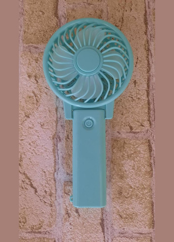 Портативный ручной вентилятор TOYS на бирюзовых батарейках. No Brand (302517933)
