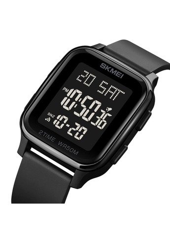 Часы электронные черные водонепроницаемые для мужчин и женщин с будильником и календарем ProDobro (367267392)