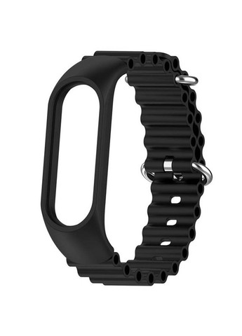 Ремешок Ocean Band для Xiaomi Mi Band 3/4/5/6/7 Черный Epik (372164171)