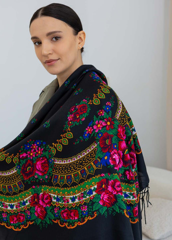 Платок шерстяной с бахромой 120х120 см. Homedec - (322193547)