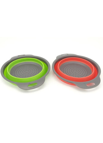 Дуршлаг из силикона размеров (S и L) 2 цвета для путешествий COLLAPSIBLE FILTER BASKETS Оранжевый Po Fanu (365876953)