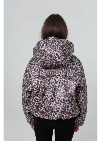 Комбінована демісезонна куртка міллі шоколадно-мокко Cvetkov Милли