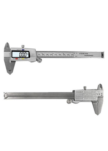 Штангенциркуль металевий електронний цифровий Digital Сaliper 0-150 мм з LCD 6" у футлярі + 2 батарйки No Brand (336517429)