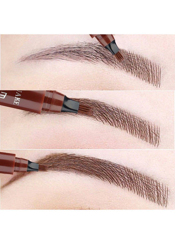 Маркер Тінт для брів експрес мікроблейдинг водостійкий лайнер Оригінал, ефект тату Темно-Коричневий Magnetic Lashes (366668585)