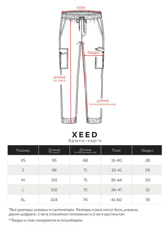 Штани карго чоловічі Xeed чорні з рефлективом Пушка Огонь (237932077)