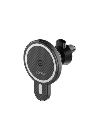 Держатель для телефона в автомобиль с беспроводной зарядкой LDNIO MA20 Magnetic wireless 15W Carbon LOMO (302309569)