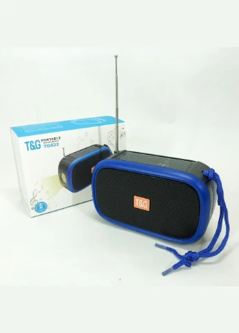 Bluetooth-колонка TG632 с радио, фонарем, солнечной батареей и громкоговорителем. Цвет: синий No Brand (386241461)