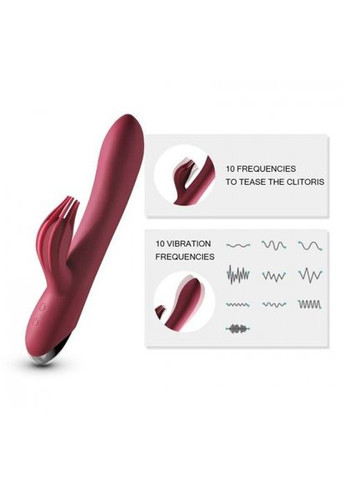 Вібратор кролик подвійний Cora-Love вагінальний для клітора та точки G Lovetoy (303901817)