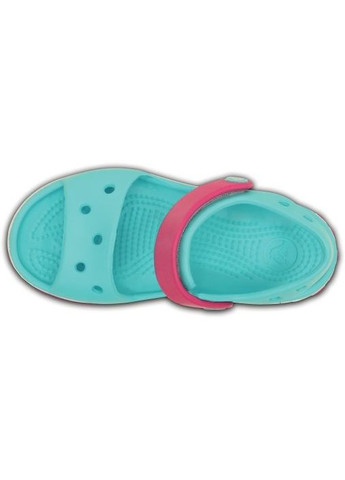 Мятные повседневные сандалии crocband sandal р.6-23-14 см pool/candy pink 12856 Crocs
