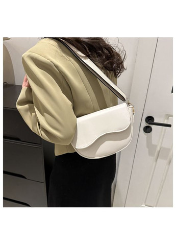 Белая женская сумка с тканевым ремешком. КиП (293944997)