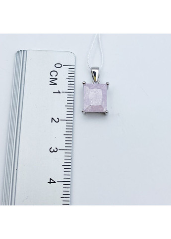 Кулон срібний з рожевим кварцем 2,07 г No Brand (369737118)