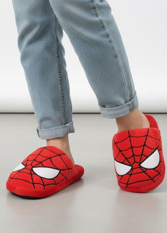Красные детские плюшевые тапочки человек-паук для подростков My Kigu