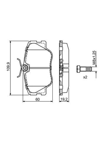 Колодка Bosch (381928888)