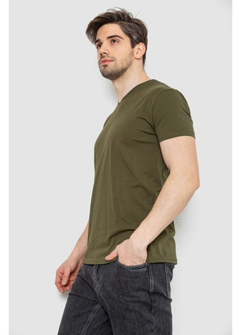 Хаки (оливковая) футболка мужская однотонная базовая Sport Line