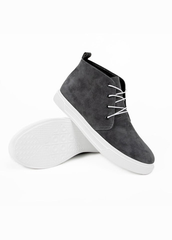 Черевики дезерти з натуральної замші сіри, шкіряна підкладка Dux Premium Kindzer 3500 (316635736)