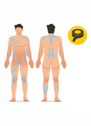 Стрічка кінезіологічна (кінезіо тейп) 5 см x 31 м Sky Blue () 4FIZJO P-5905973405546 (346287758)