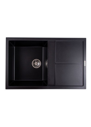 Мийка гранітна 7950 SELENA (чорна) + сифон 1041 + змішувач BG77 (чорний) Valeso (362209957)