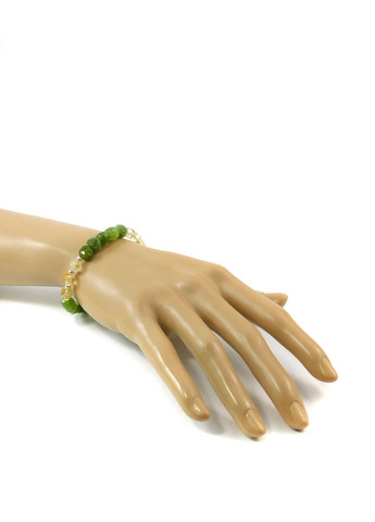 Браслет "Прекрасна мить" Жадеїт, Цитрин, срібло 15 Fursa fashion (322568573)