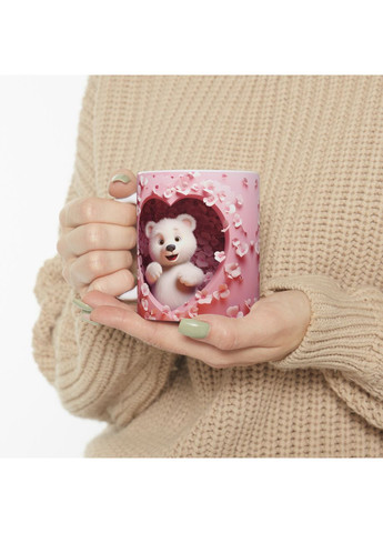 Керамічна чашка з дизайном "Ведмедик"- 2 No Brand (368671445)