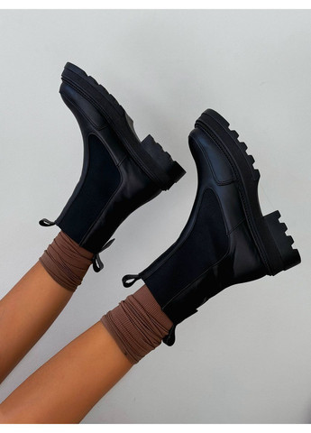 Осенние демисезонные кожаные челси Helen