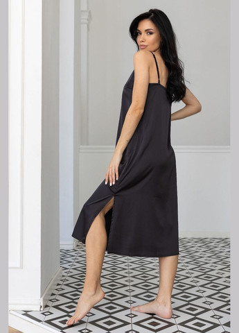 Довга нічна сорочка Нг190 Графіт MiaNaGreen (331148525)