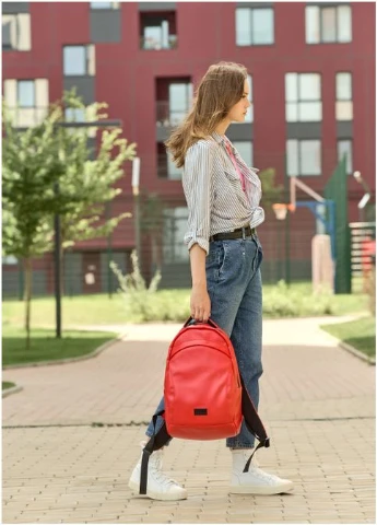 Рюкзак жіночий з екошкіри Zard 0ZN червоний Sambag (301871762)
