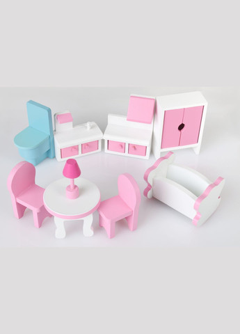 Дерев'яний ляльковий будинок з LED підсвічуванням (3892) Funfit (315141937)