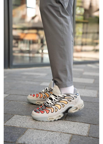 Серые демисезонные кроссовки мужские nike air max tn plus drift grey multicolor найк аир макс тн плюс No Brand