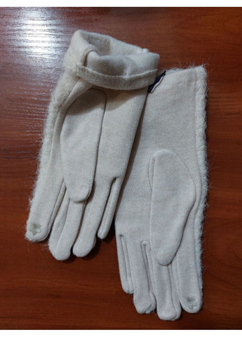 Перчатки сенсорные женские теплые one size бежевый Jannet Рукавички (369407977)