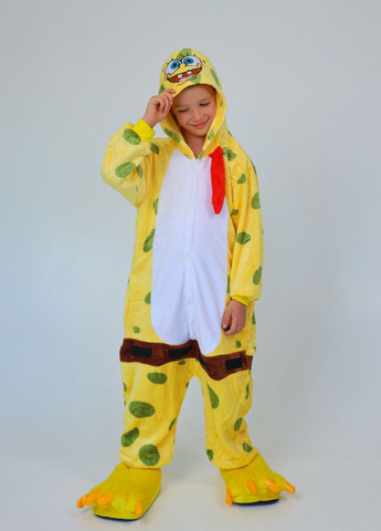 Детский кигуруми Губка Боб с капюшоном и карманами My Kigu (364686593)